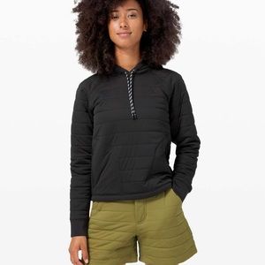 Lululemon Dynamic Movement Hoodie Pullover 1/2 Zip Black Size 2